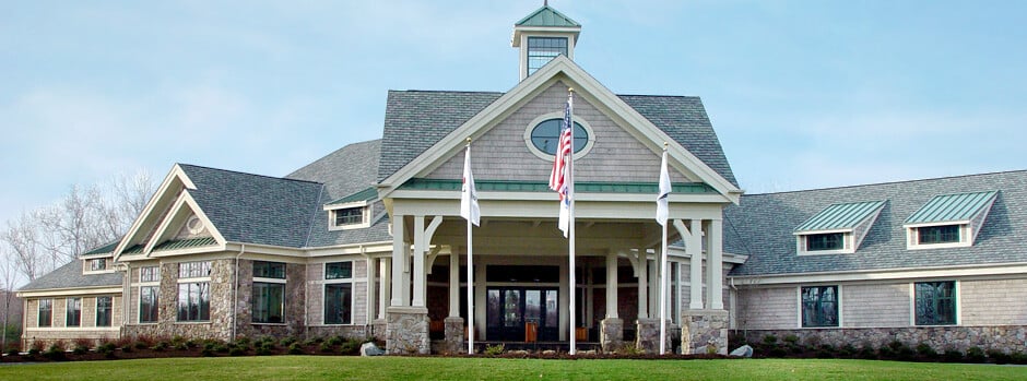 TPC Boston clubhouse exterior