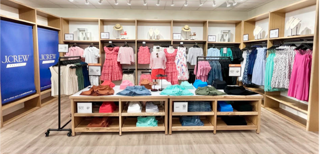 J. Crew women's clothing selection